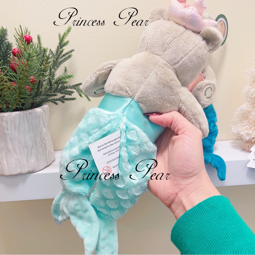 2021 & 2022 Starbucks Thailand Teal Mermaid Siren Bearista - Picture 2 of 9